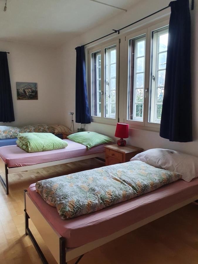 Zentral Gelegene Wohnung Mit Grossem Garten 因特拉肯 外观 照片