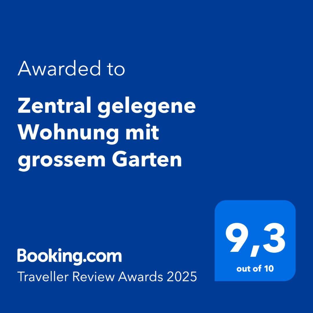 Zentral Gelegene Wohnung Mit Grossem Garten 因特拉肯 外观 照片